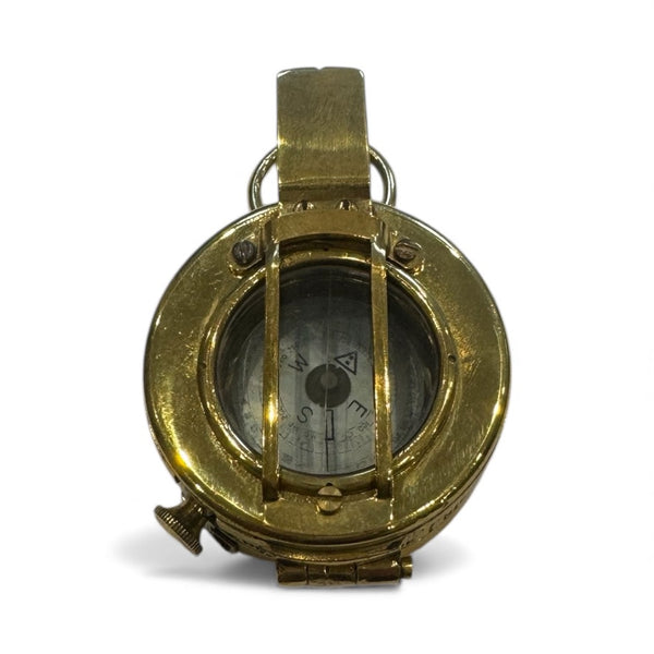 Rare Early Pre 2nd W W Antique Brass 1935's GEC London ( General Electric Company ) British Army Officer's  Prismatic Marching Compass