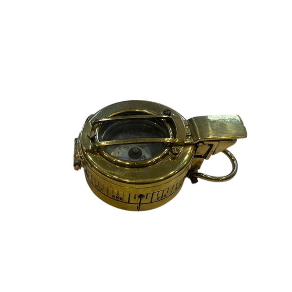 Rare Early Pre 2nd W W Antique Brass 1935's GEC London ( General Electric Company ) British Army Officer's  Prismatic Marching Compass