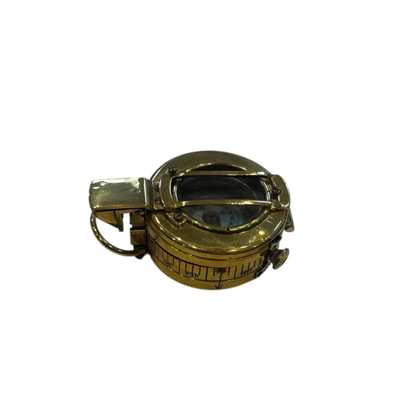 Original Antique E.A.C Australia 2nd World War Brass British / Australian Army Officer’s 1945 Prismatic Compass in a Wooden Box