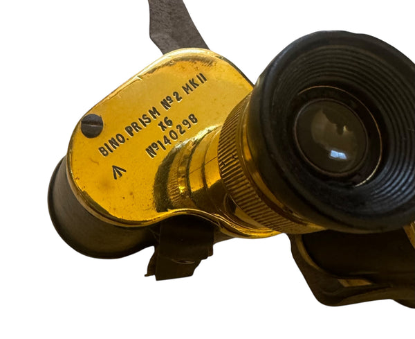 Original Antique (KERSHAW circa 1942) Brass British Forces 2nd World War Binoculars