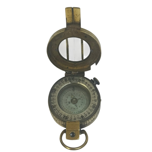Antique 2nd World War Brass British Army Officer’s 1941 T. G Co. London Prismatic Marching Compass