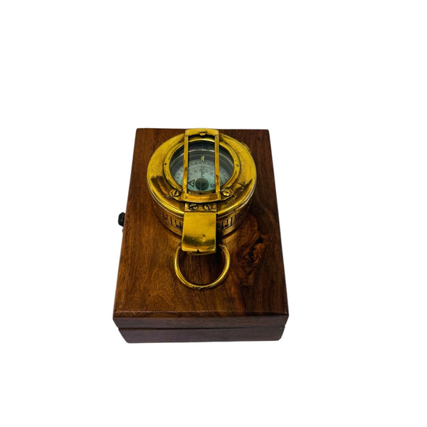 Antique 2nd World War Brass British Army Officer’s 1941 T. G Co. London Prismatic Marching Compass