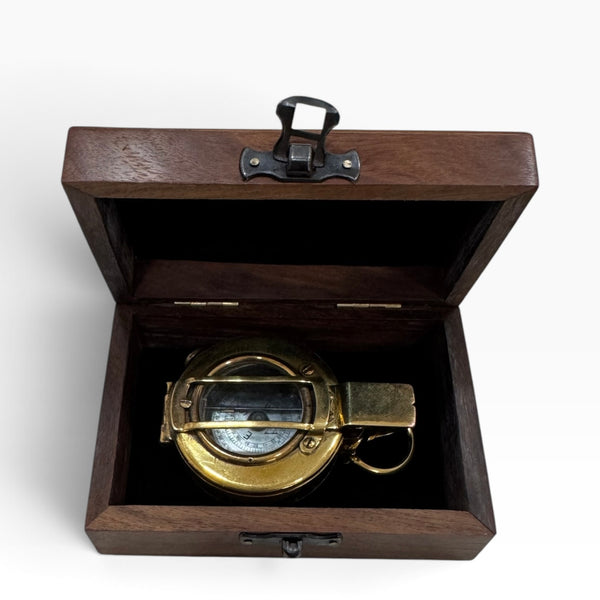 Antique 2nd World War Brass British Army Officer’s 1941 T. G Co. London Prismatic Marching Compass