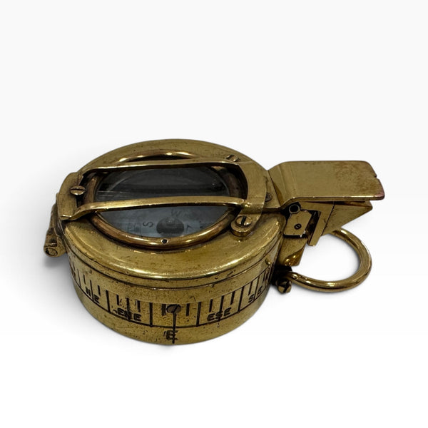 Antique 2nd World War Brass British Army Officer’s 1941 T. G Co. London Prismatic Marching Compass