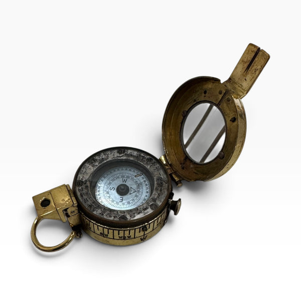 Antique 2nd World War Brass British Army Officer’s 1941 T. G Co. London Prismatic Marching Compass