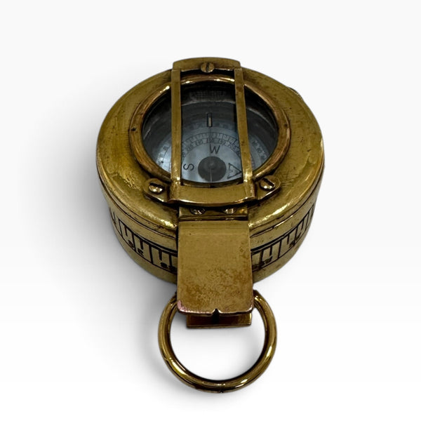 Antique 2nd World War Brass British Army Officer’s 1941 T. G Co. London Prismatic Marching Compass