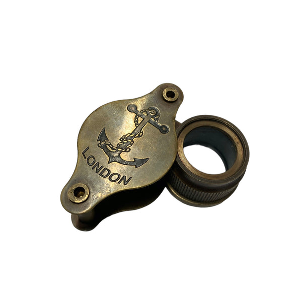 Folding 2" Jewellery Loupe Magnifiers ( Brass , Black, Bronze or Chrome )