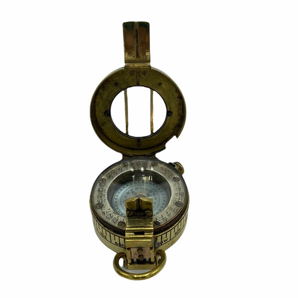 Antique 2nd World War Brass British Army Officer’s 1941 T. G Co. London Prismatic Marching Compass