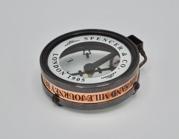 Black 3" Captain's Cabin Map Reading Compass in a special box