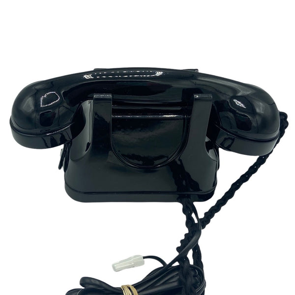 Antique 1950's Full Black Belgium Bell Telephone With a Handle