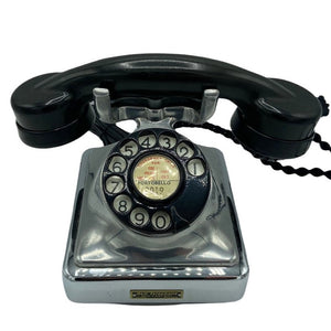 Antique 1950's Chrome Belgium Bell Gurder Telephone