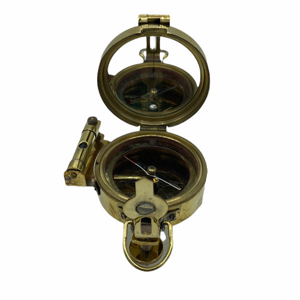 Brass 3" Stand Brunton Transit Surveying or Geology Compass in a box