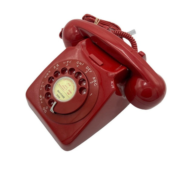 Antique 1960s Red British GPO 746 Telephone ( Red Dial )