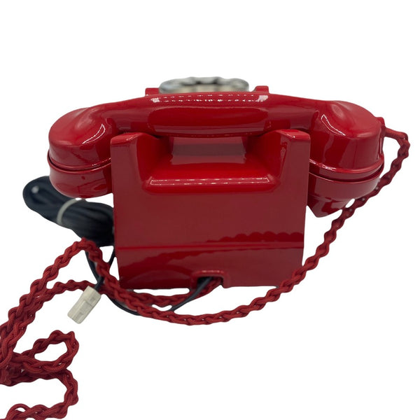 Antique 1940's British GPO #300 Series  in RED Bakelite Telephone with a Tray