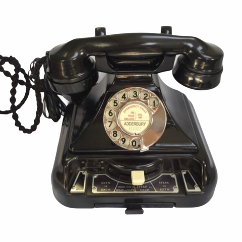 1930's English GPO King Pyramid Switching #232 Series Bakelite Telephone