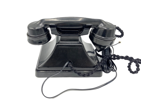 Antique 1930's #232 Series Black Pyramid British GPO (General Post Office ) Telephone with a pull out tray
