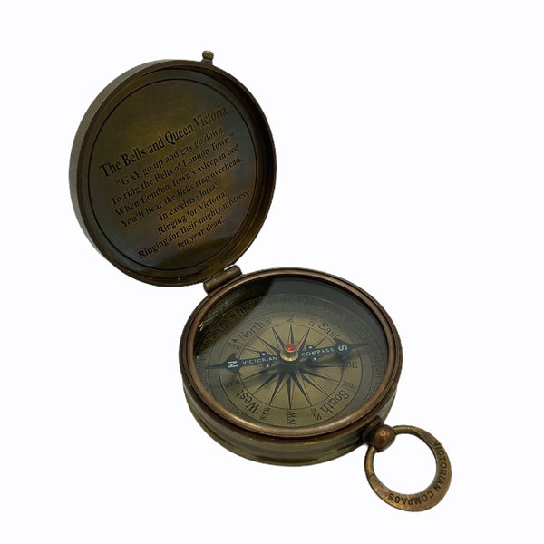 Bronze 3" Victoria Compass in a special Wood Box