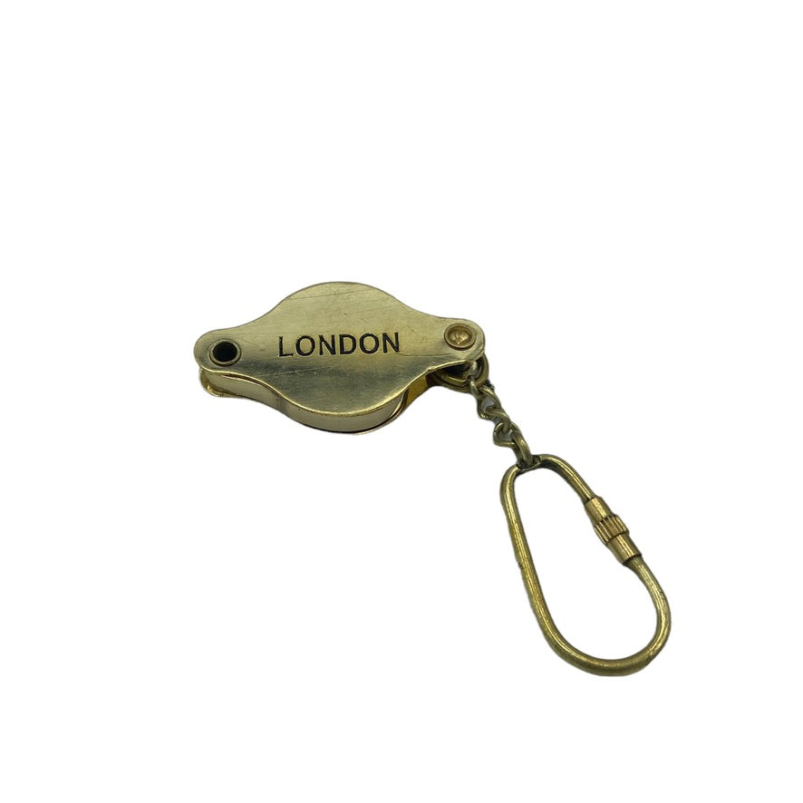 Anchor Flat Loupe Key Ring ( Brass , Bronze , Chrome & Black )