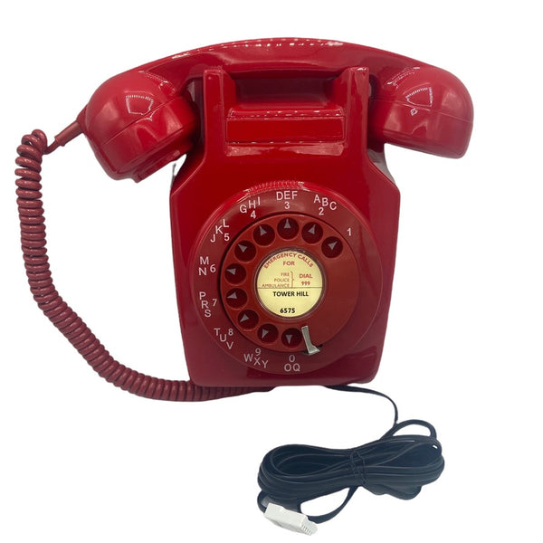 Antique British General Post Office (GPO ) Red Wall 1960/70's Series 741 Telephone