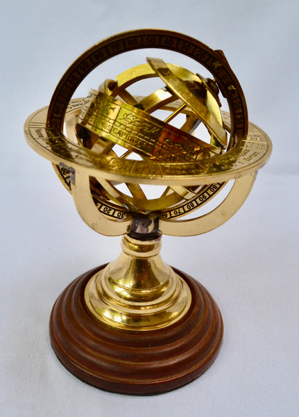 Brass 5" Celestial Spherical Astrolabe or Armillary Sphere
