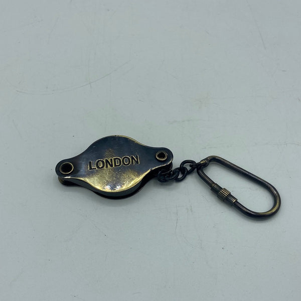 Anchor Flat Loupe Key Ring ( Brass , Bronze , Chrome & Black )