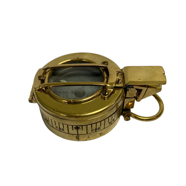 Antique 2nd World War Brass British Army Officer’s 1941 T. G Co. London Prismatic Marching Compass
