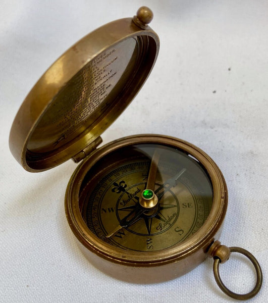 Bronze 2.5 "Victoria Compass in a special wood box