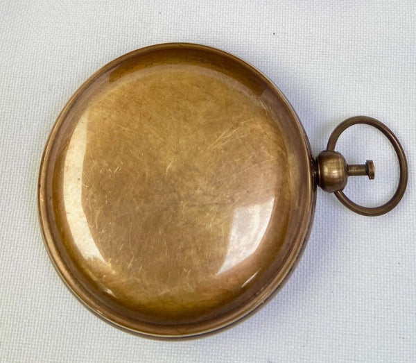Bronze Pocket Compass with Anchor Design
