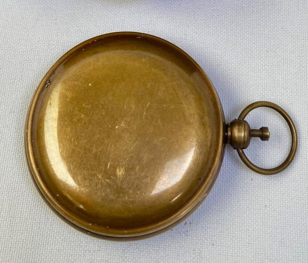 Bronze 2 "Ship Pocket Compass in a wood box