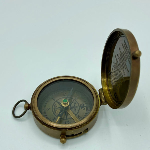 Bronze 2.5 "Victoria Compass in a special wood box