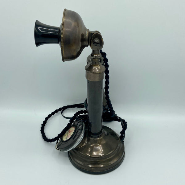 Black 1920's Style Candlestick Telephone