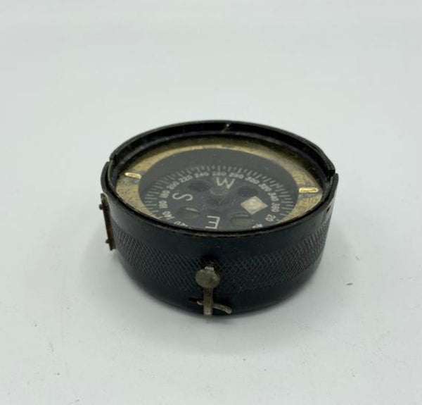 Antique 2nd World War Black 1944 British Forces Magnetic Training Compass in a wood box