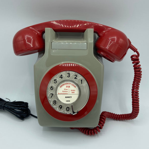 Antique Red & Grey 1960's Wall 741 British General Post Office ( GPO )Telephone