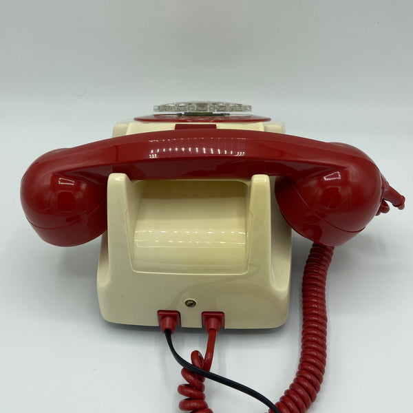 Antique 1960-70s Red & Cream British GPO 746 Telephone