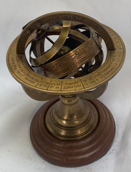 Bronze 5" Celestial Spherical Astrolabe or Armillary Sphere