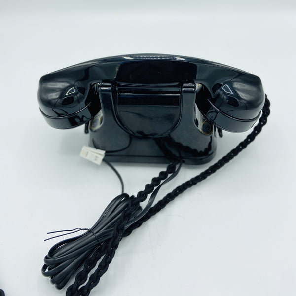 Antique 1950's Black & Gold Belgium Bell Telephone With a Handle