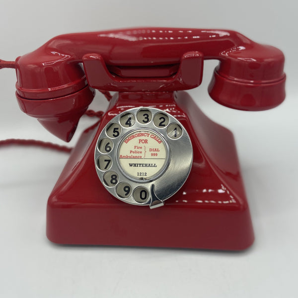 Antique 1930's English Red  #200 series Bakelite GEC Gecophone Telephone