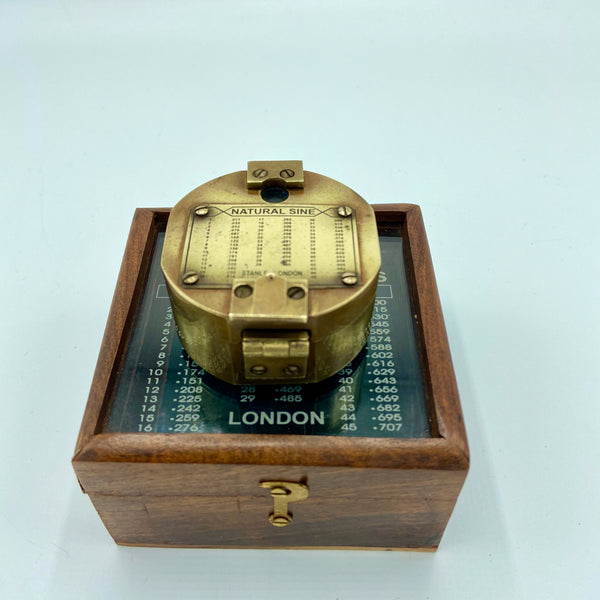 Brass 2.5" Brunton Pocket Transit Surveying or Geology Compass in a box