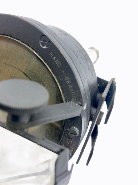 Antique British 2nd World War RAF Royal Air Force Hand Held Torch Prismatic Compass