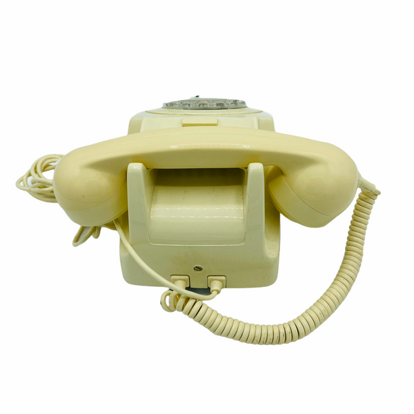 Antique British GPO 1960-70's Ivory Cream Series 746 Telephone ( Clear Dial )