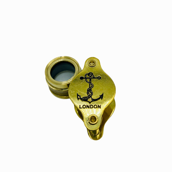 Folding 2" Jewellery Loupe Magnifiers ( Brass , Black or Chrome )