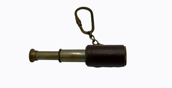 Bronze or Leather 3" Key Ring Telescopes ( 5 Types )