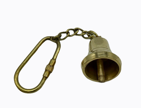Brass Ship's Bell Key Ring