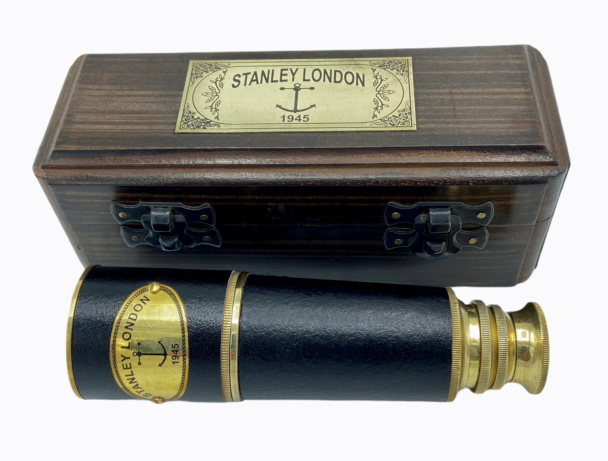 Stanley London Premium 3-Inch Antique Brass Sextant with Leather Case — Red  Carpet Telescopes