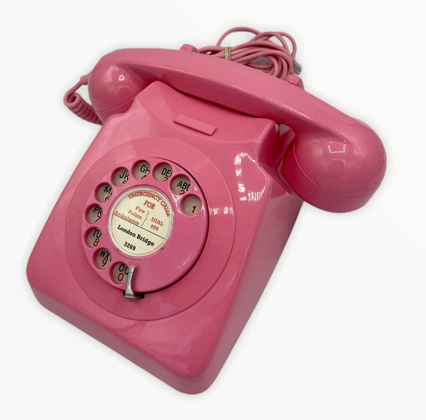 Antique 1960-70s  Pink British General Post Office (GPO) 746 Telephone