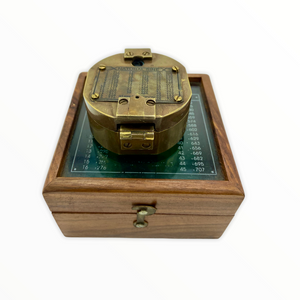 Bronze 2.5" Brunton Pocket Transit Surveying or Geology Compass in a box