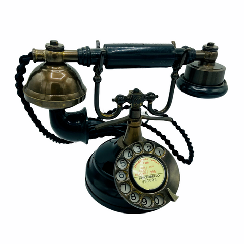 Black & Bronze 1930's style  Cradle Telephone