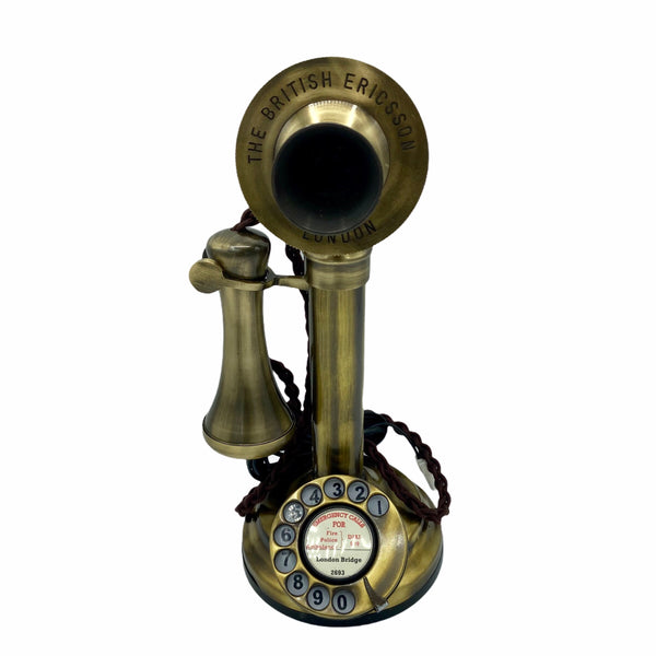 Brushed 1920's Style Candlestick Telephone